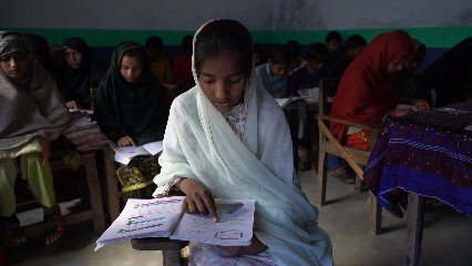 Student reading